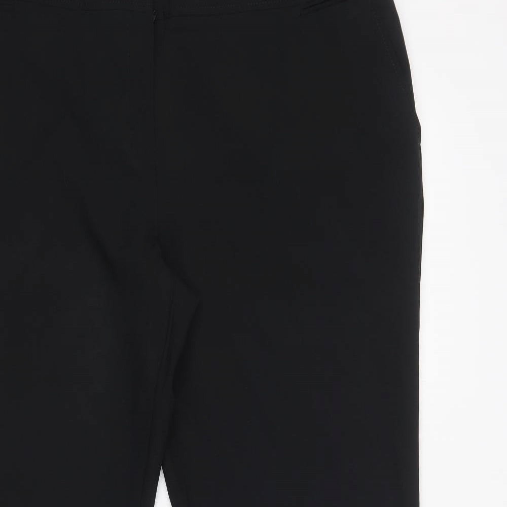 Dorothy Perkins Womens Black  Polyester Trousers  Size 22 L30 in Regular