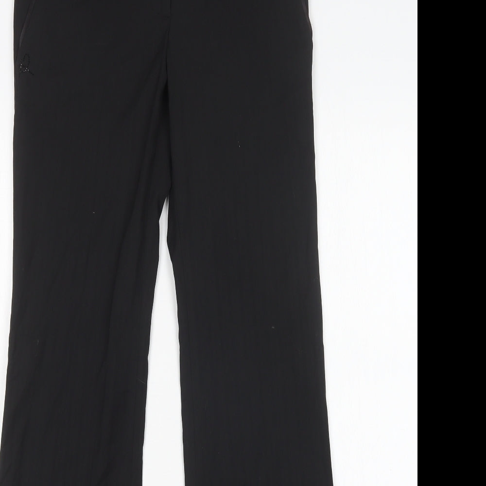 River Island Womens Black  Polyester Trousers  Size 6 L33 in Regular