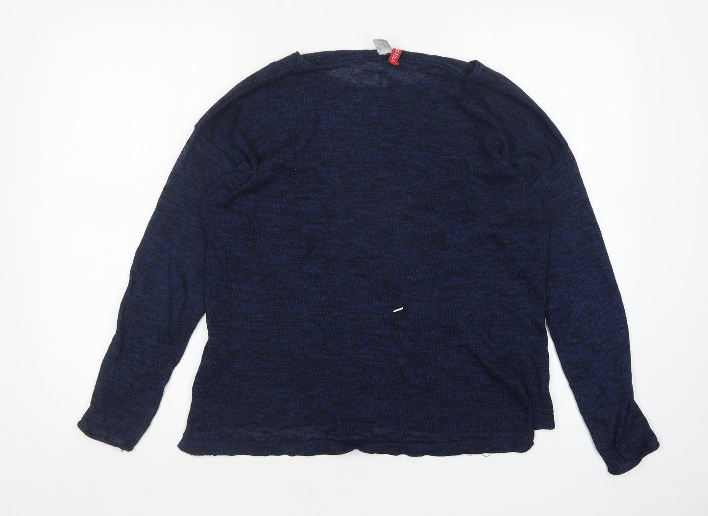 H&M Womens Blue Round Neck  Polyester Pullover Jumper Size M
