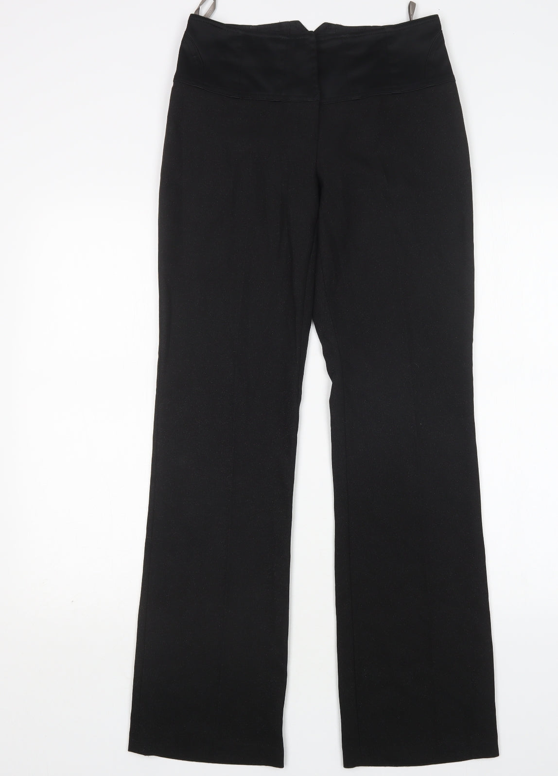 River Island Womens Black  Polyester Trousers  Size 6 L32 in Regular