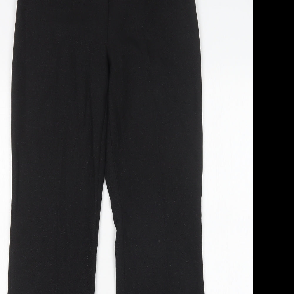 River Island Womens Black  Polyester Trousers  Size 6 L32 in Regular
