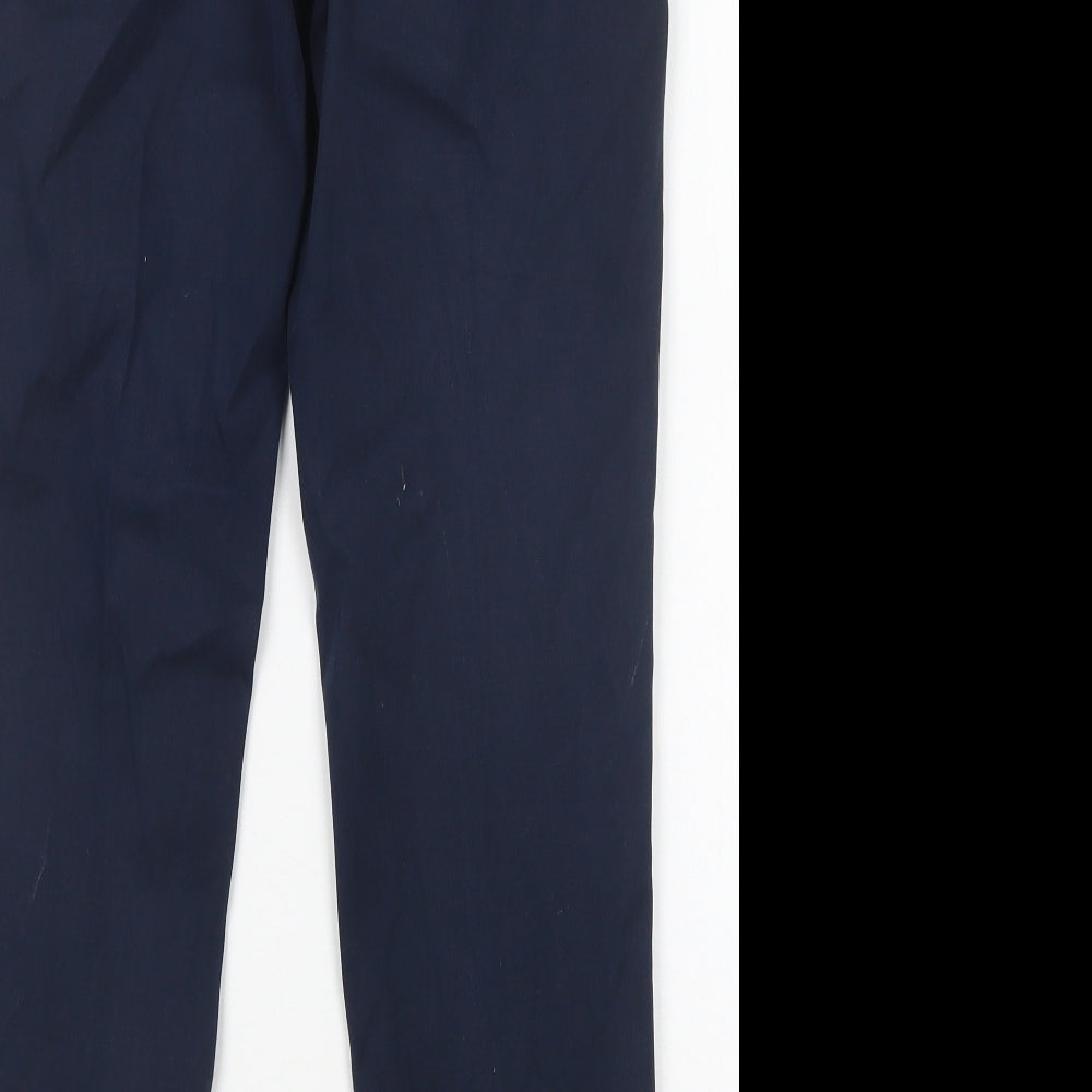 NEXT Womens Blue  Cotton Chino Trousers Size 8 L27 in Regular