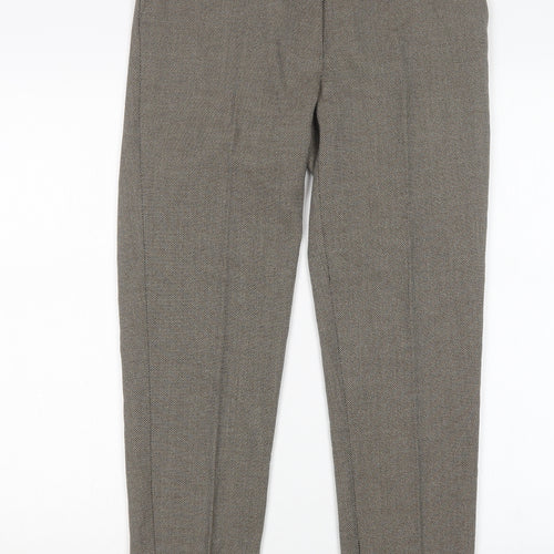 Papaya Womens Brown  Polyester Trousers  Size 10 L28 in Regular