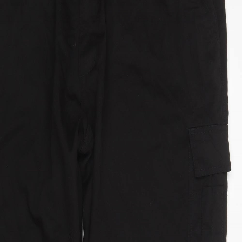 BKS Mens Black  Cotton Cargo Trousers Size 40 L32 in Regular  - Work Wear