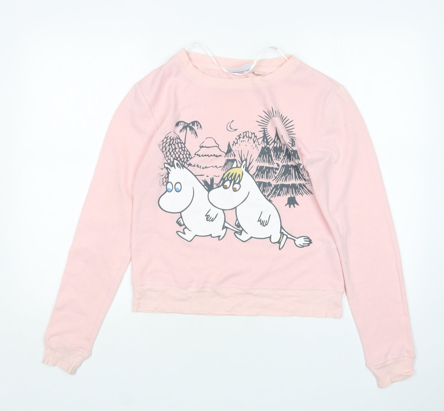Primark Womens Pink  Polyester Top Pyjama Top Size XS   - Moomin