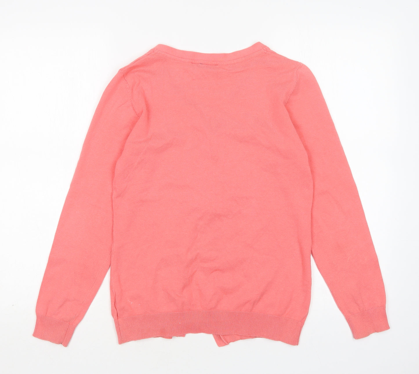 ESMARA Womens Pink V-Neck  Cotton Cardigan Jumper Size 10