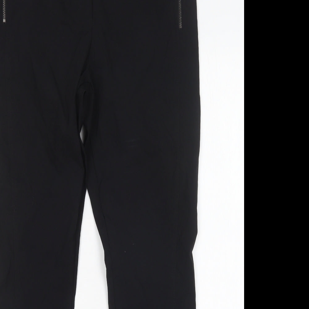 F&F Womens Black  Viscose Trousers  Size 16 L30 in Regular