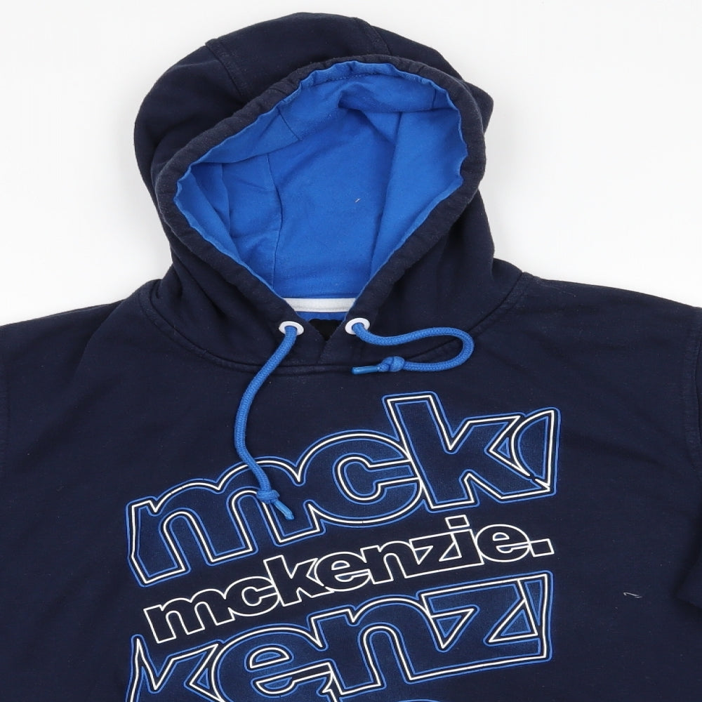 McKenzie Mens Blue   Pullover Hoodie Size XL   - Mckenzie Navy Blue