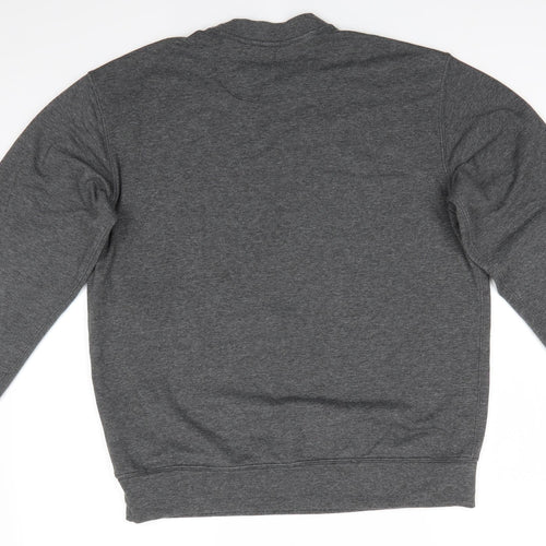 JACHS Mens Grey  Polyester Pullover Sweatshirt Size M   - Dark Grey Mix