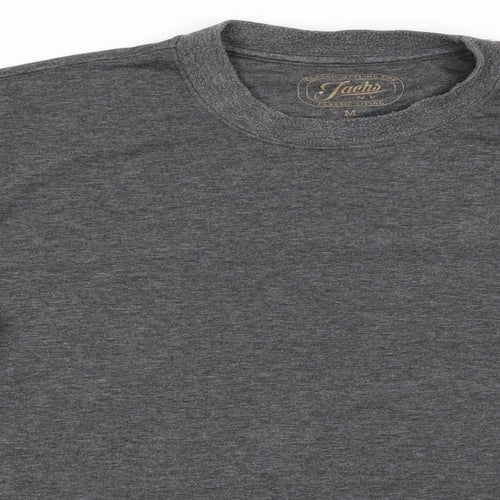 JACHS Mens Grey  Polyester Pullover Sweatshirt Size M   - Dark Grey Mix