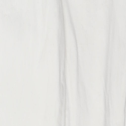 NEXT Womens White  Cotton Skinny Jeans Size 12 L29 in Regular