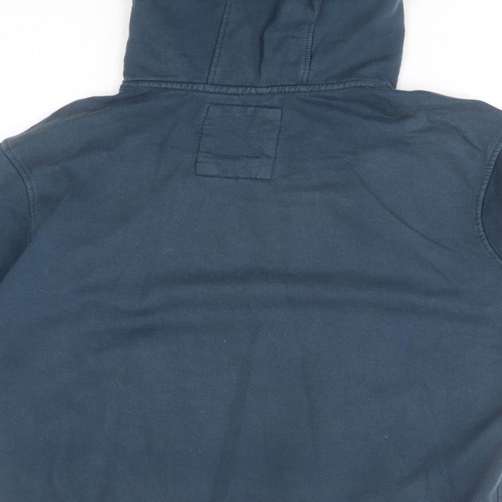 Black Label Mens Blue  Cotton Pullover Hoodie Size XL   - Crosshatch