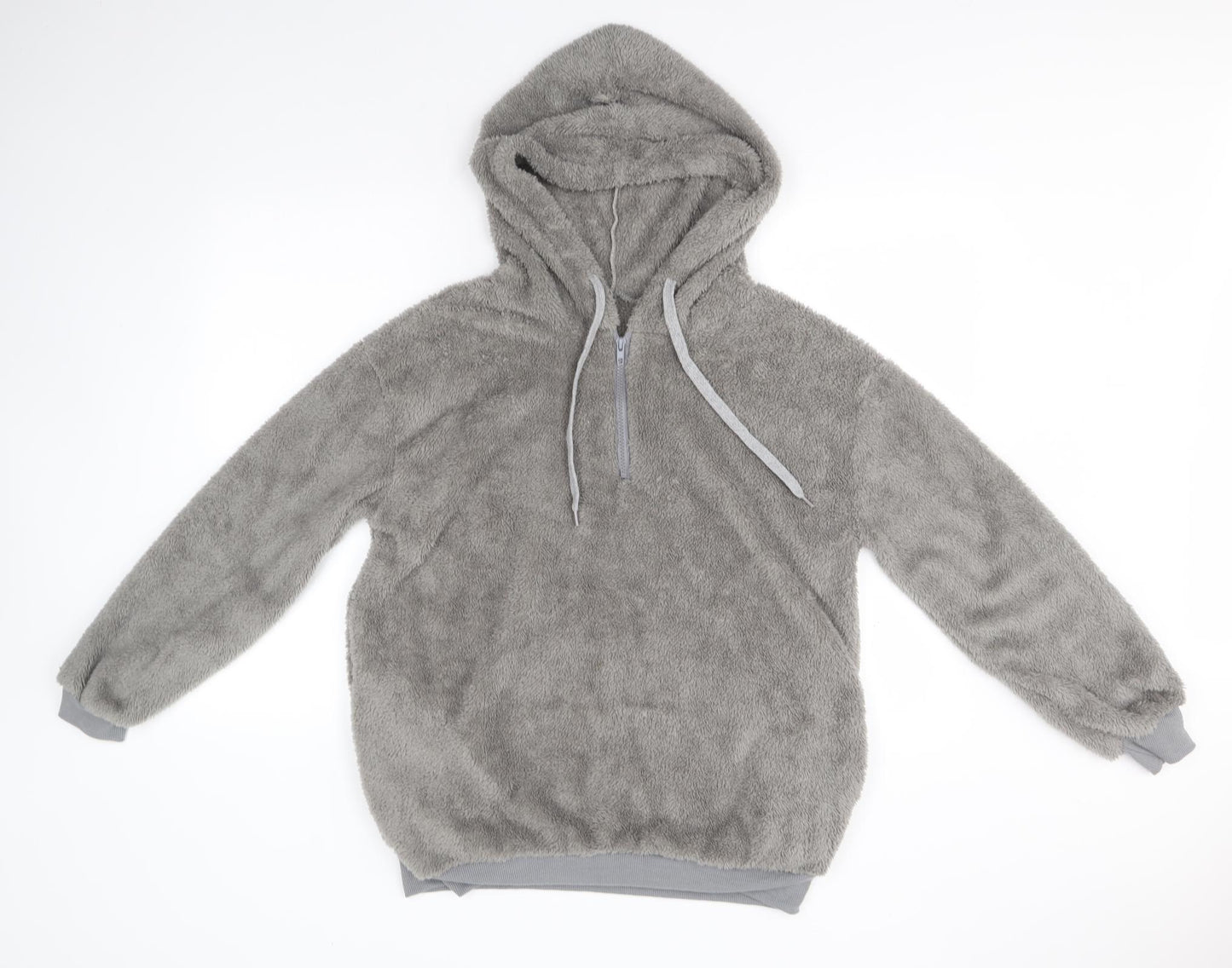 Preworn Womens Grey  Cotton Pullover Hoodie