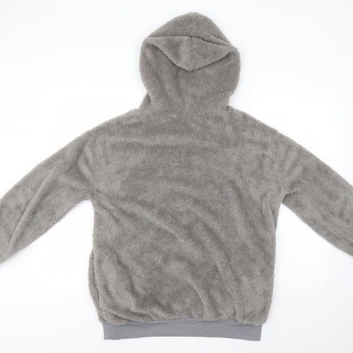 Preworn Womens Grey  Cotton Pullover Hoodie