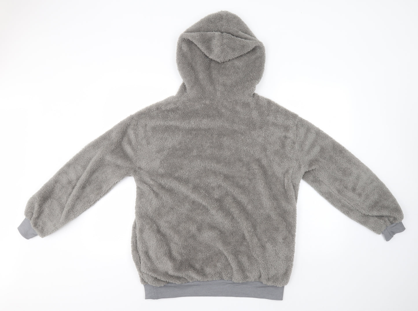 Preworn Womens Grey  Cotton Pullover Hoodie