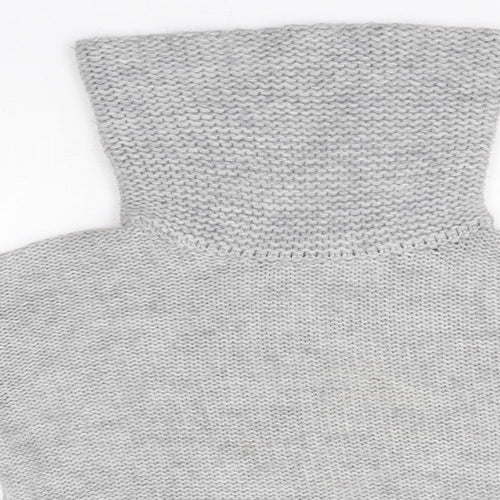 Esprit Womens Grey Roll Neck  Acrylic Pullover Jumper Size XS
