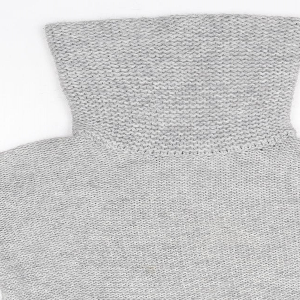 Esprit Womens Grey Roll Neck  Acrylic Pullover Jumper Size XS