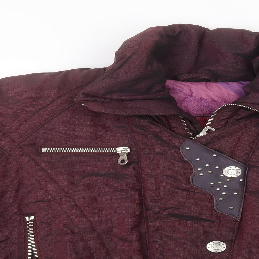 Kaelin Womens Black   Puffer Jacket Jacket Size 8