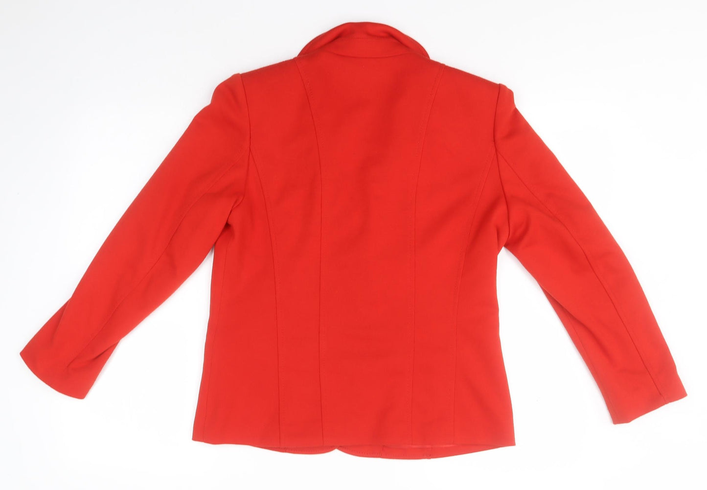 Oscar Womens Red   Overcoat Jacket Size 10