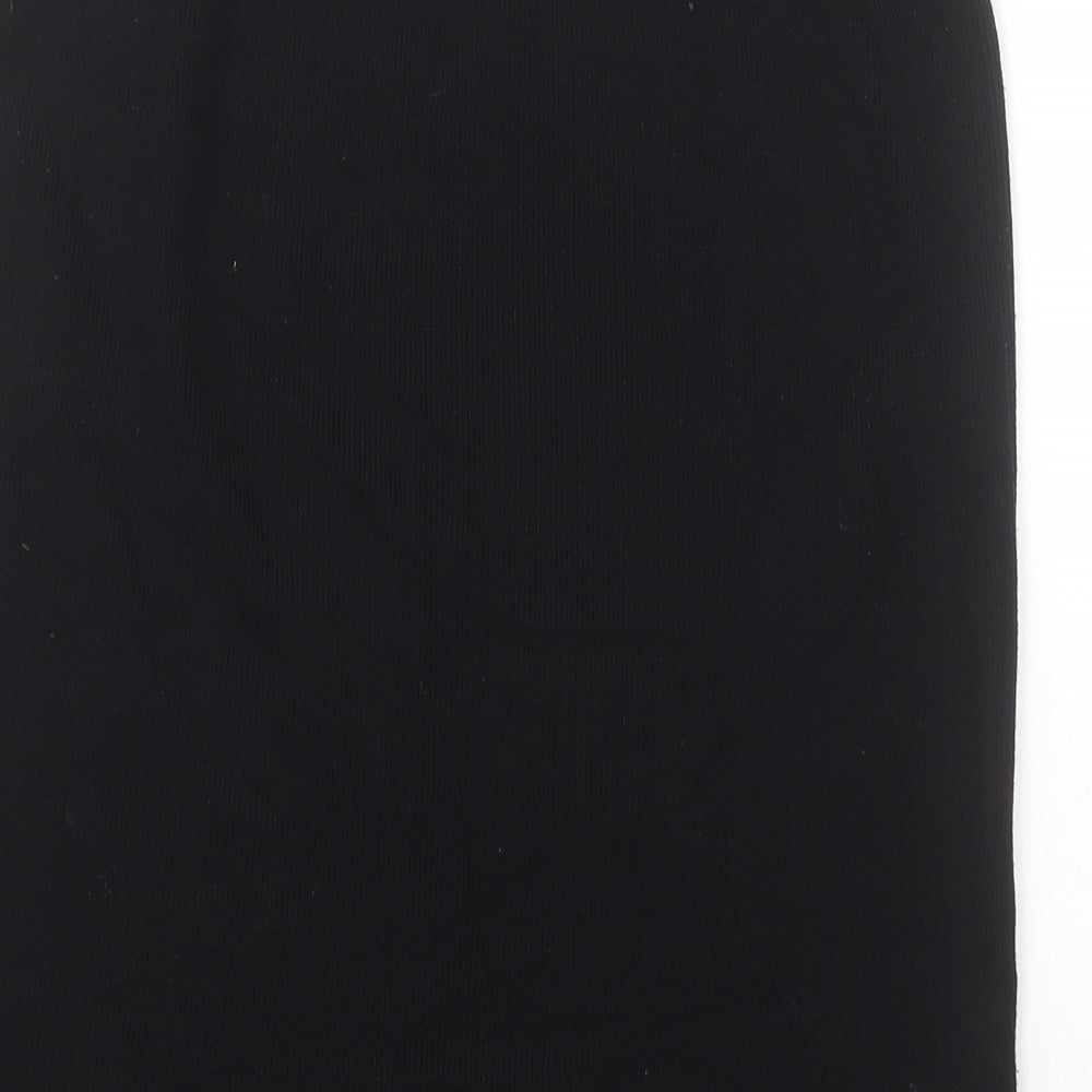 Marks and Spencer Womens Black  Acrylic A-Line Skirt Size S