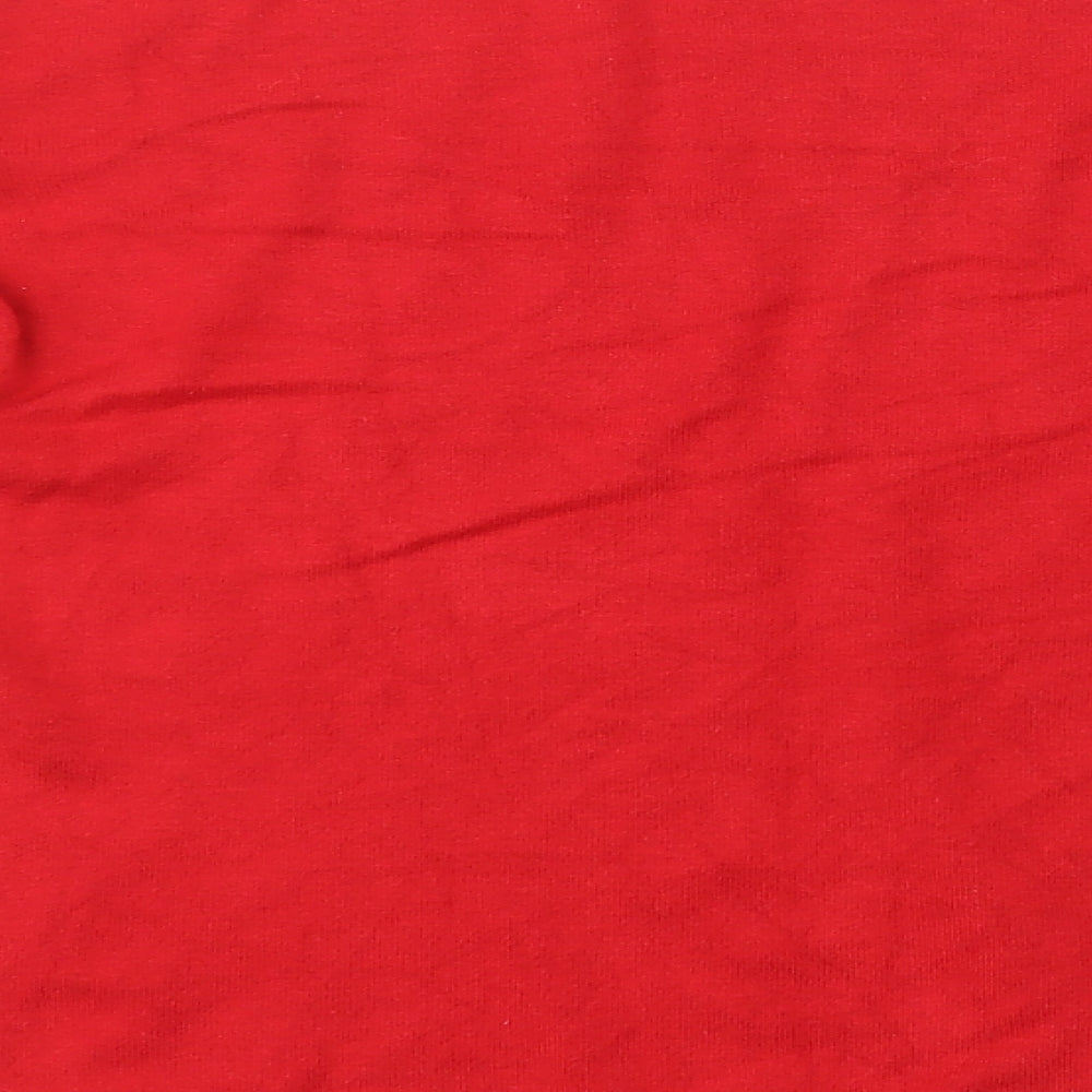 Zara Womens Red Round Neck  Viscose Pullover Jumper Size M