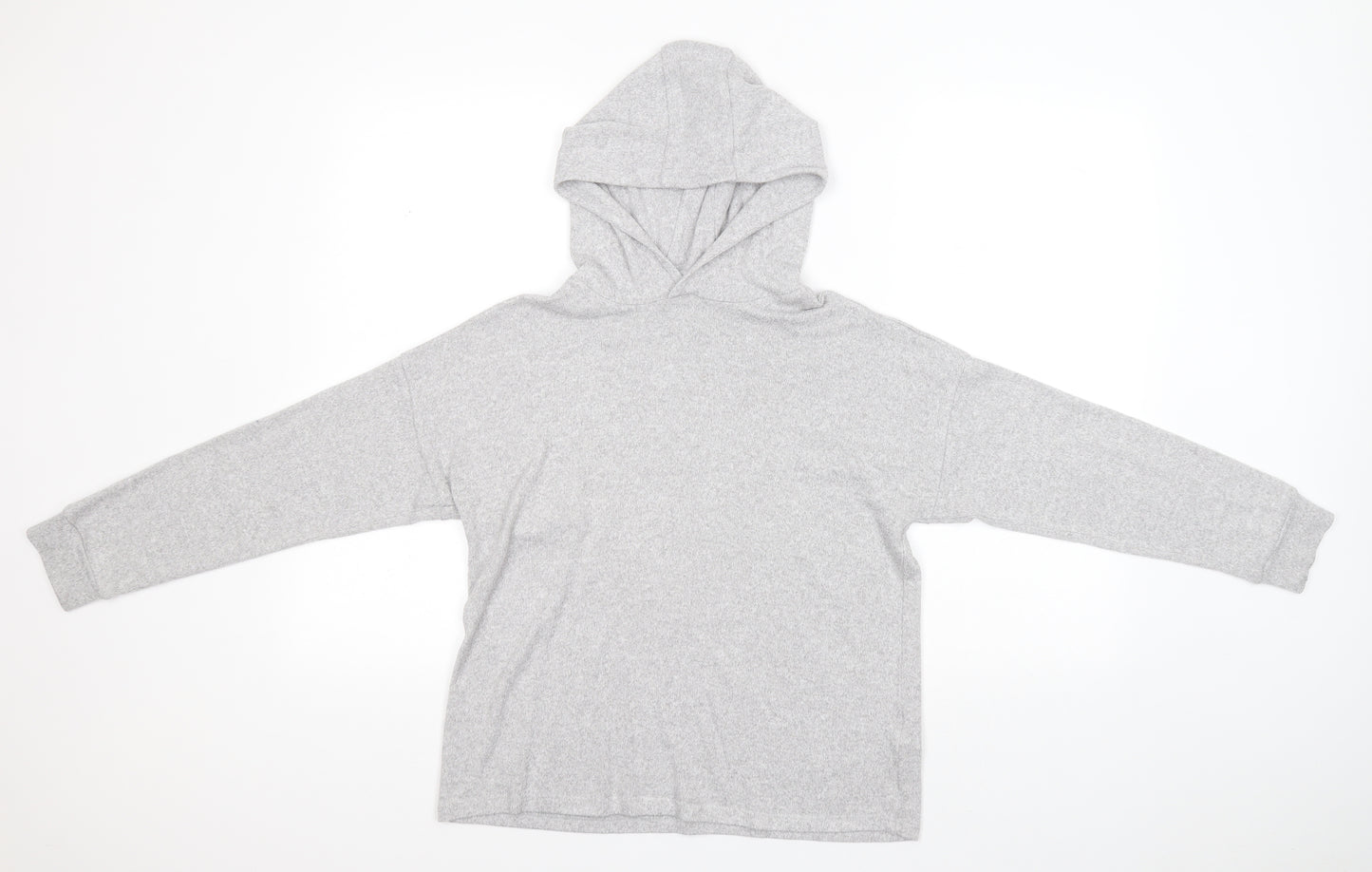 Marks and Spencer Girls Grey  Viscose Pullover Hoodie Size 11-12 Years