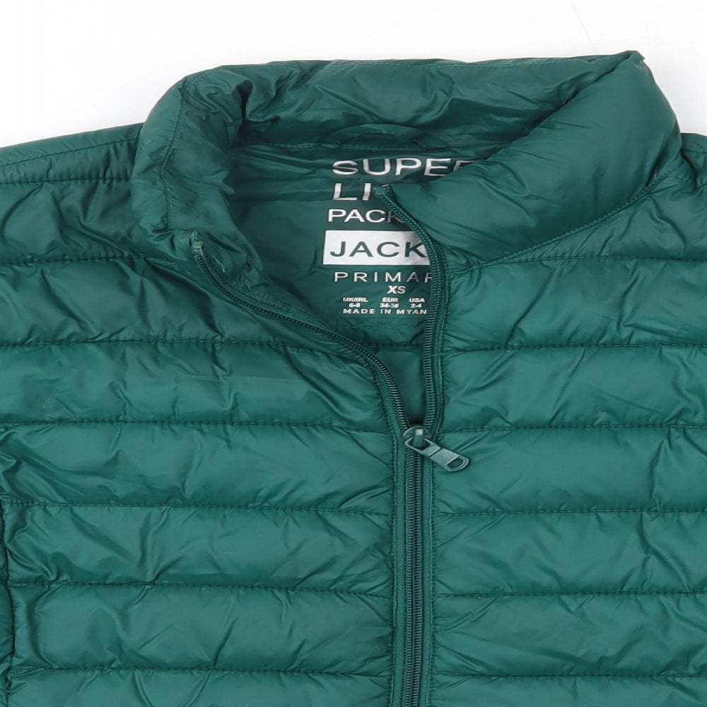 Primark Womens Green   Jacket Coat Size XS   - Extra Light