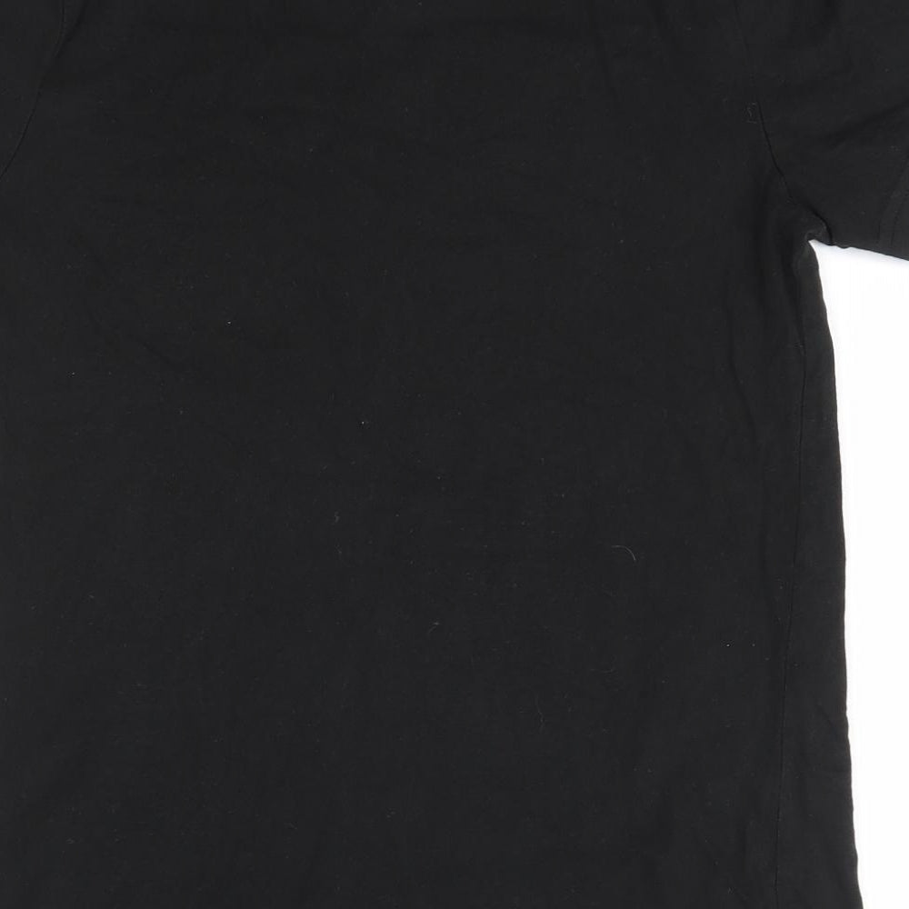 PUMA Boys Black  100% Cotton Basic T-Shirt Size 11-12 Years Round Neck
