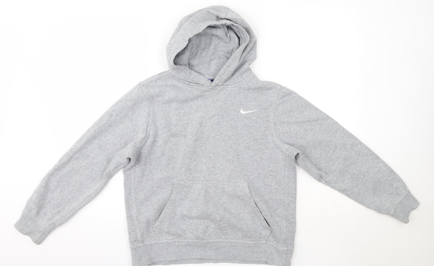 Nike Boys Grey  Cotton Pullover Hoodie Size 12-13 Years