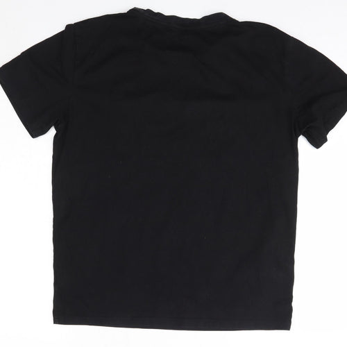 Maniere De Voir Mens Black  Cotton  T-Shirt Size S Round Neck  - Dream But Do Not Sleep