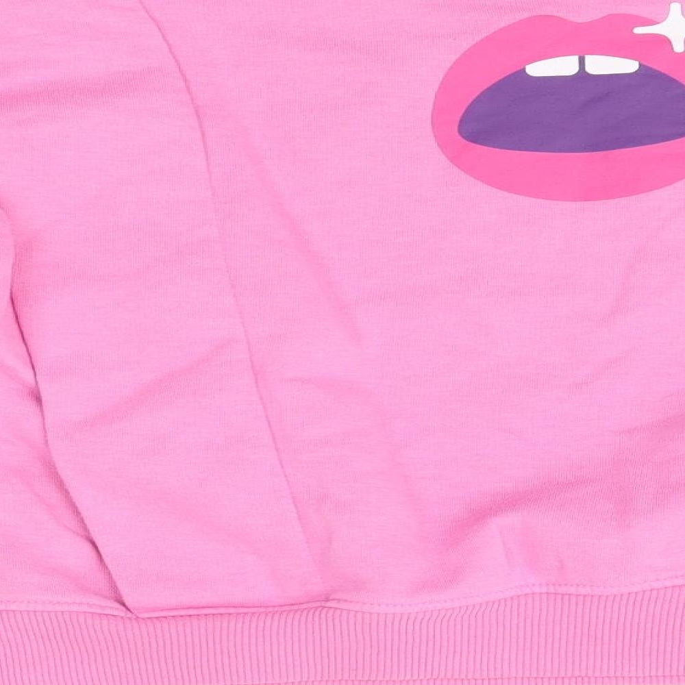 Primark Womens Pink Round Neck  Polyester Pullover Jumper Size XS   - Sex Education