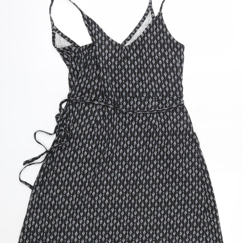 H&M Womens Black  Cotton A-Line  Size S  V-Neck