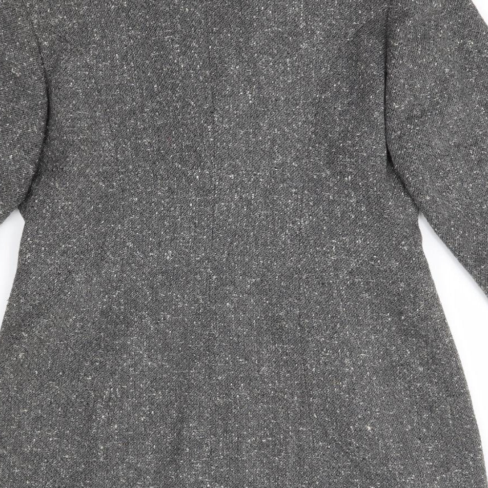 IMAGES Womens Grey   Overcoat Coat Size 12