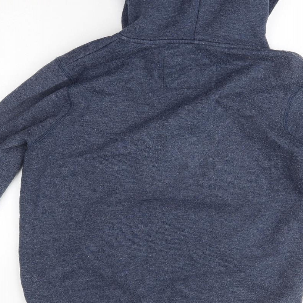Jack Wills Womens Blue  Cotton Pullover Hoodie Size 12