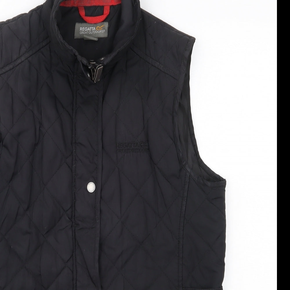 Regatta Womens Black   Gilet Coat Size 12