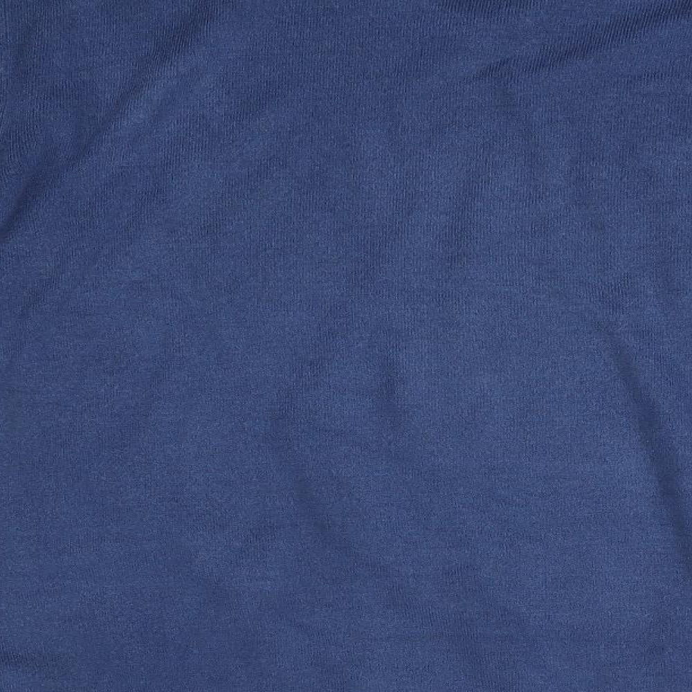 M&S Mens Blue V-Neck  Acrylic Pullover Jumper Size XL