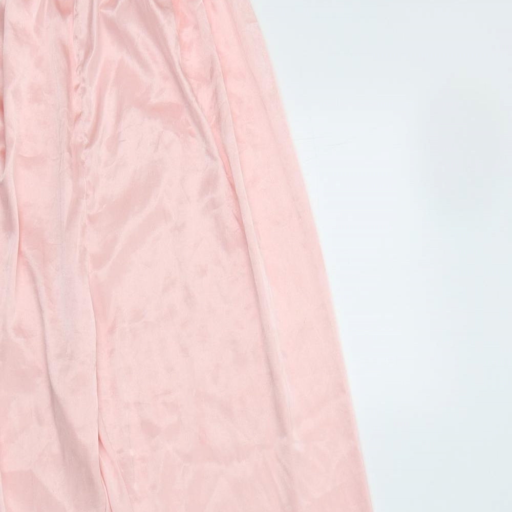 Rolise Womens Pink  Polyester  Pyjama Pants Size L