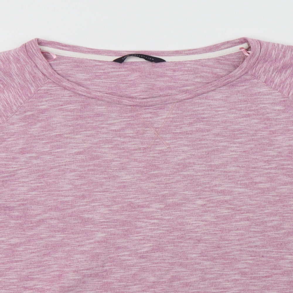 M&S Womens Pink  Cotton Pullover Sweatshirt Size 22