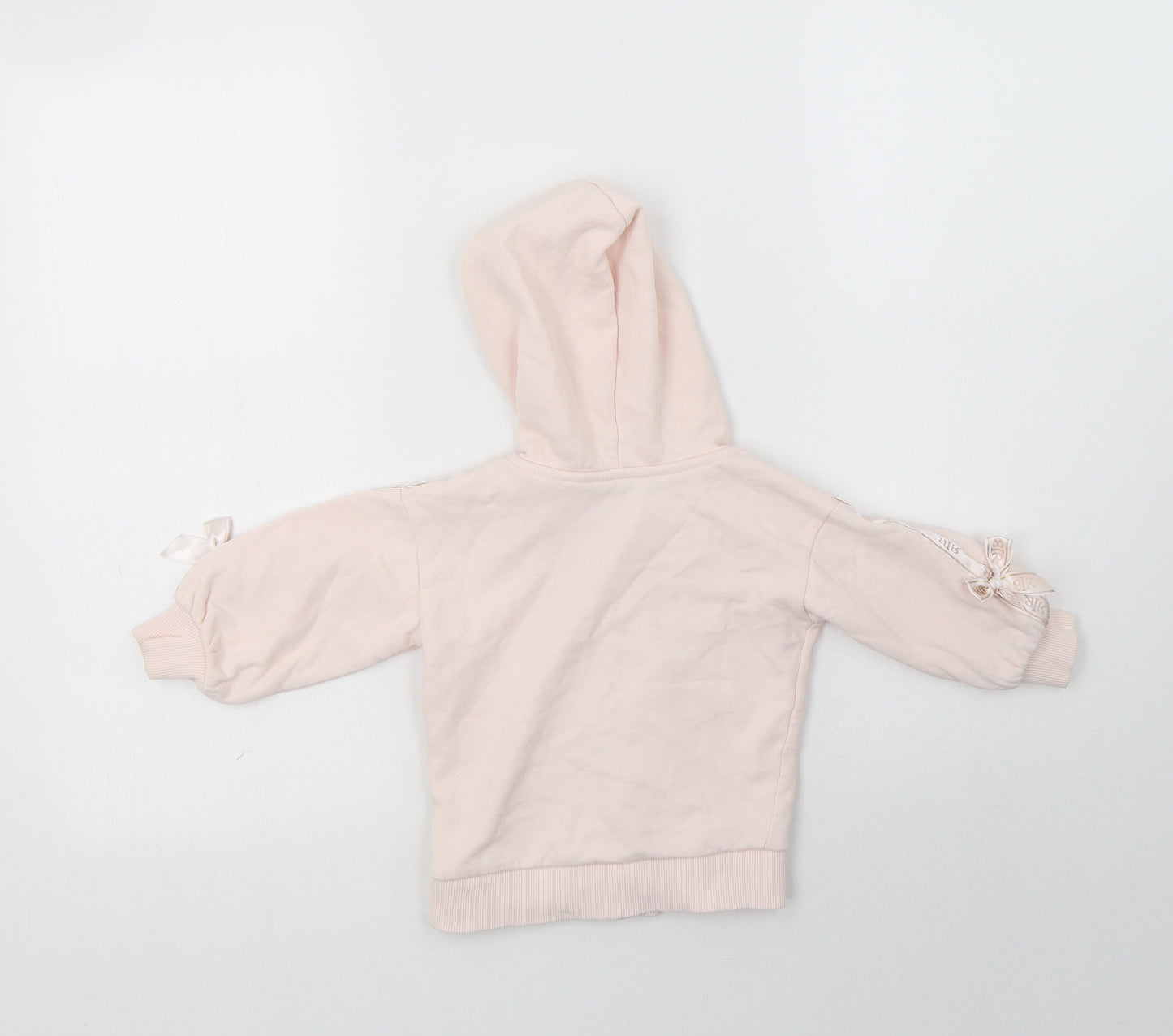 River Island Baby Pink  Cotton Full Zip Jumper Size 9-12 Months  Zip