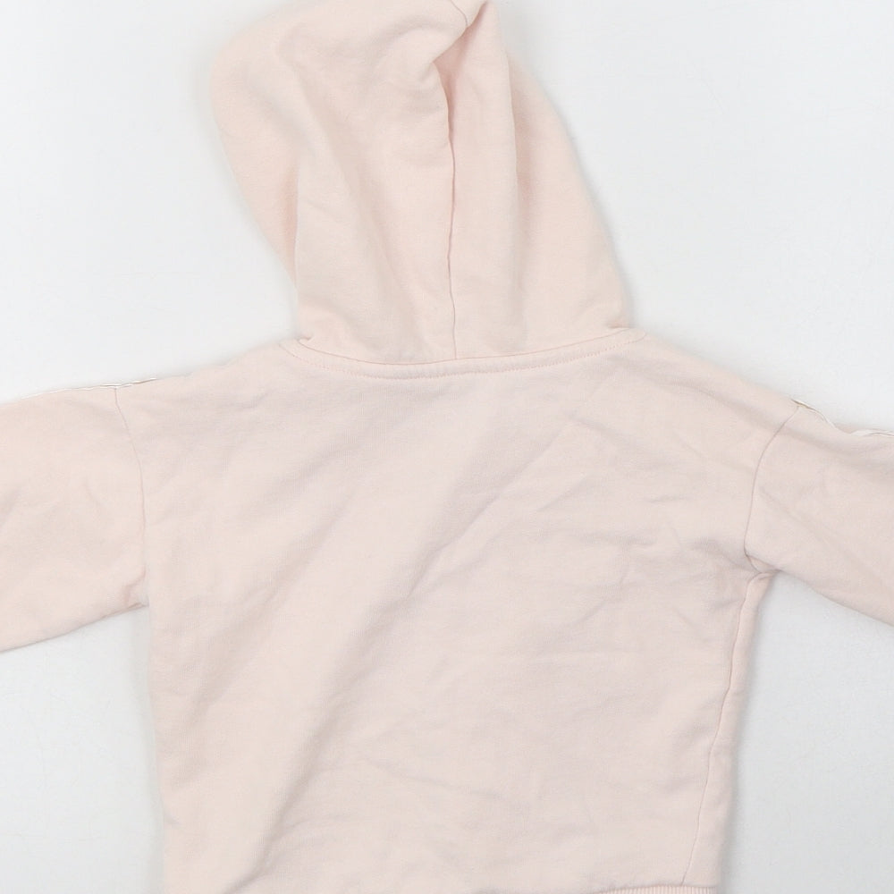 River Island Baby Pink  Cotton Full Zip Jumper Size 9-12 Months  Zip