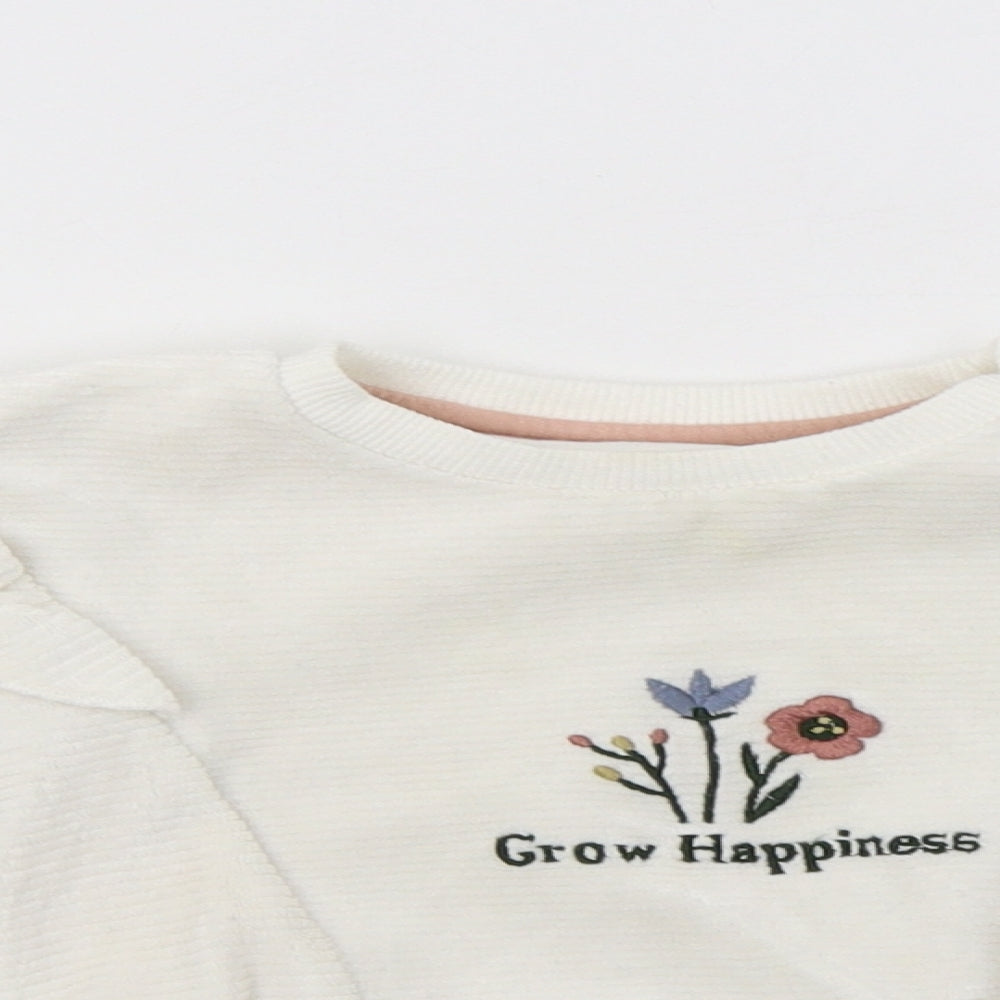 Primark Baby White  Polyester Pullover Jumper Size 18-24 Months