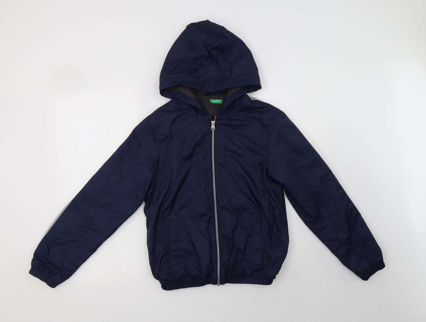 United Colors of Benetton Boys Blue   Windbreaker Jacket Size 11-12 Years  Zip
