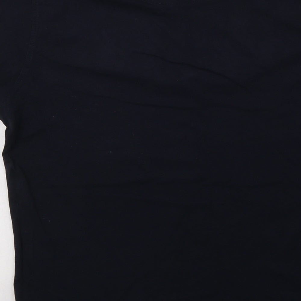 NEXT Boys Blue  Cotton Basic T-Shirt Size 13 Years Crew Neck  - New York
