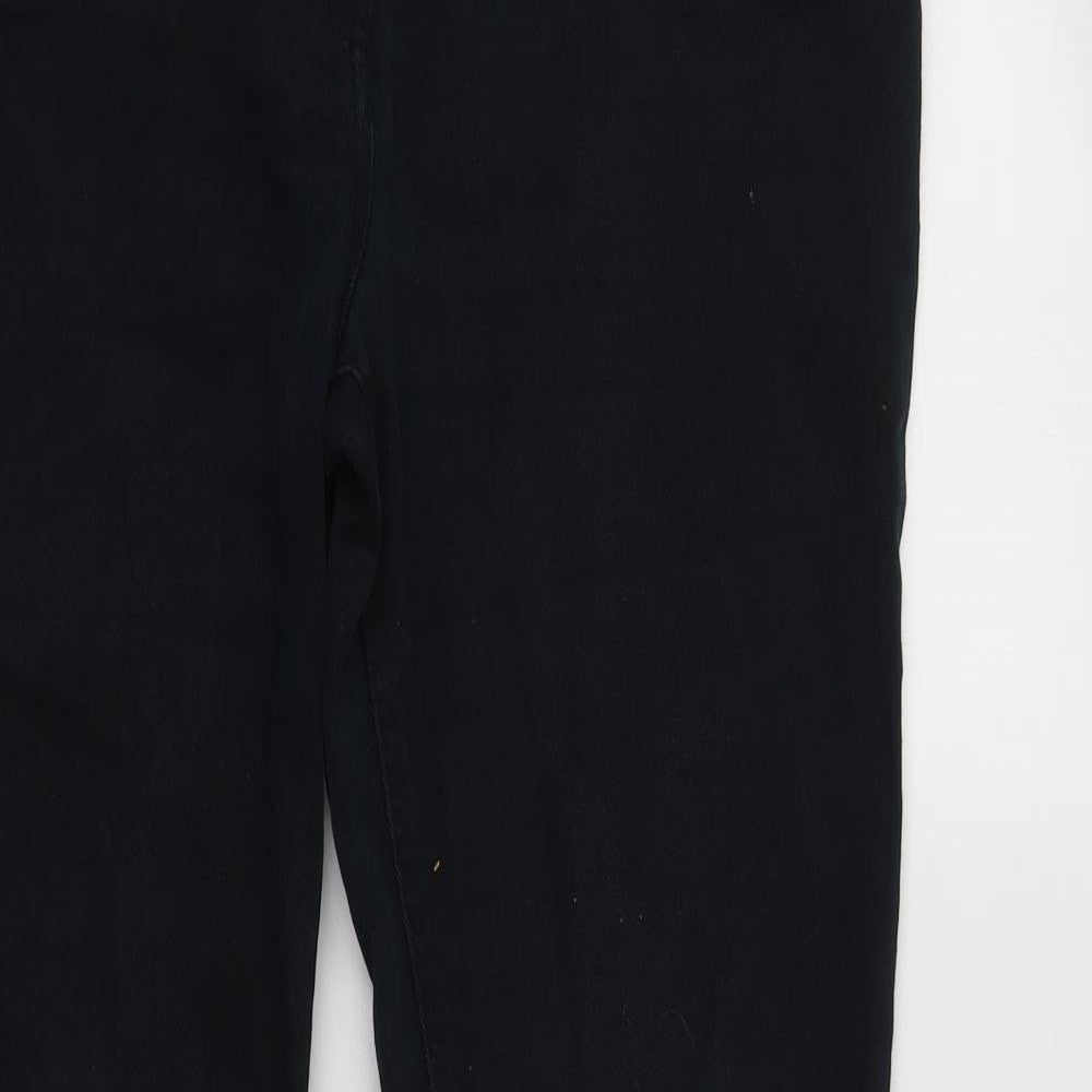 F&F Womens Blue  Cotton Skinny Jeans Size 16 L31 in Regular Button