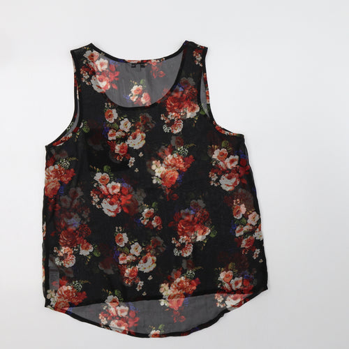 New  Womens   Polyester Basic Blouse Size 14 Scoop Neck