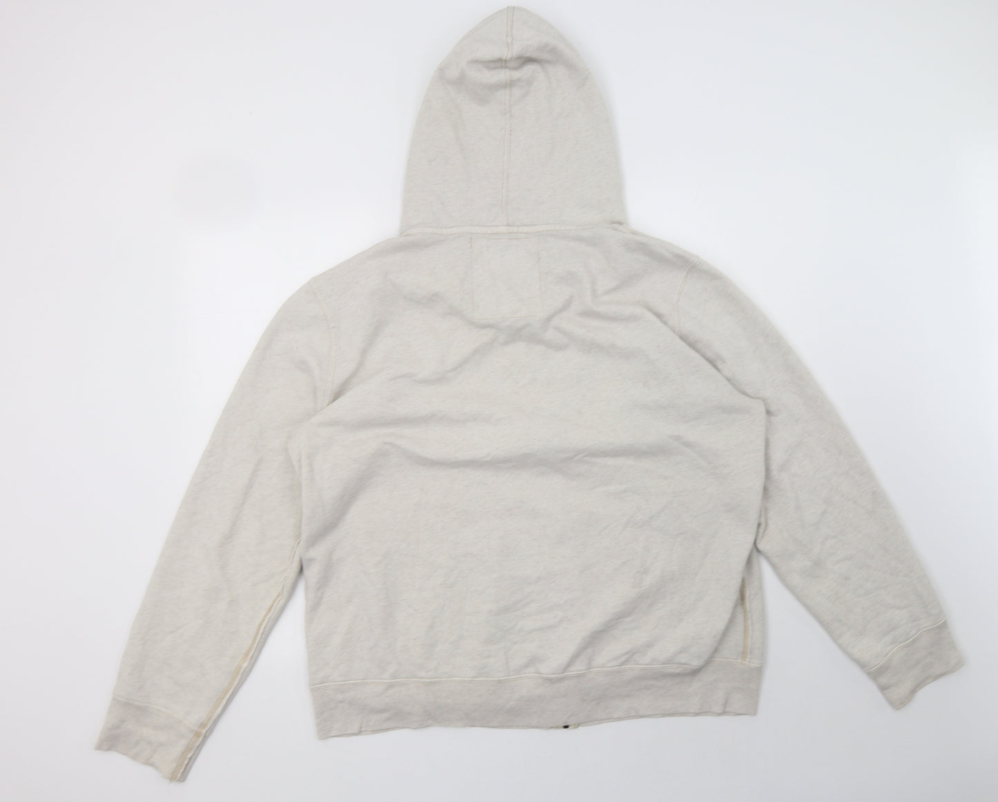 Levi's Mens Beige  Cotton Full Zip Hoodie Size XL
