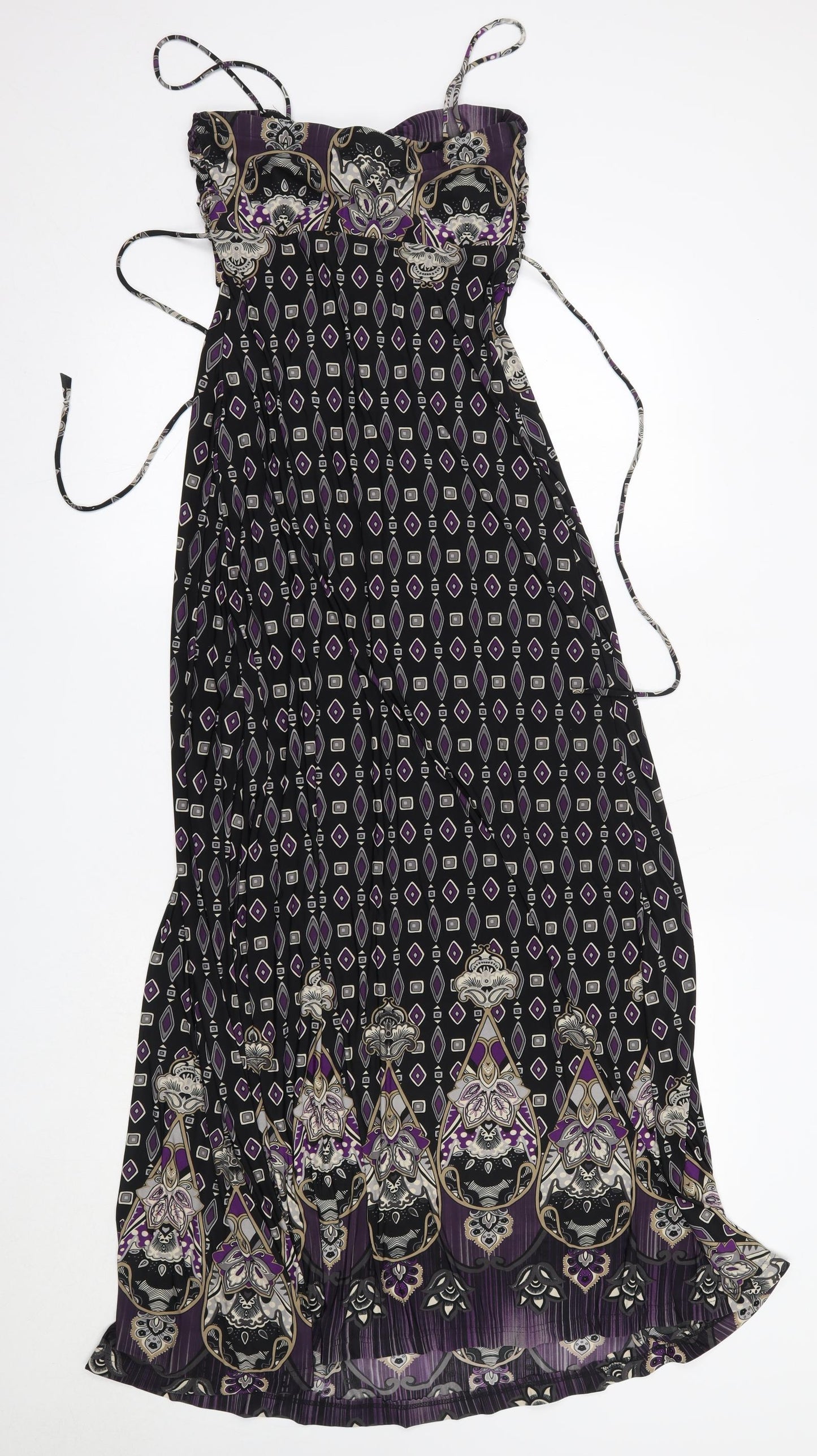 Therapy Womens Purple  Polyester Maxi  Size 8  Round Neck