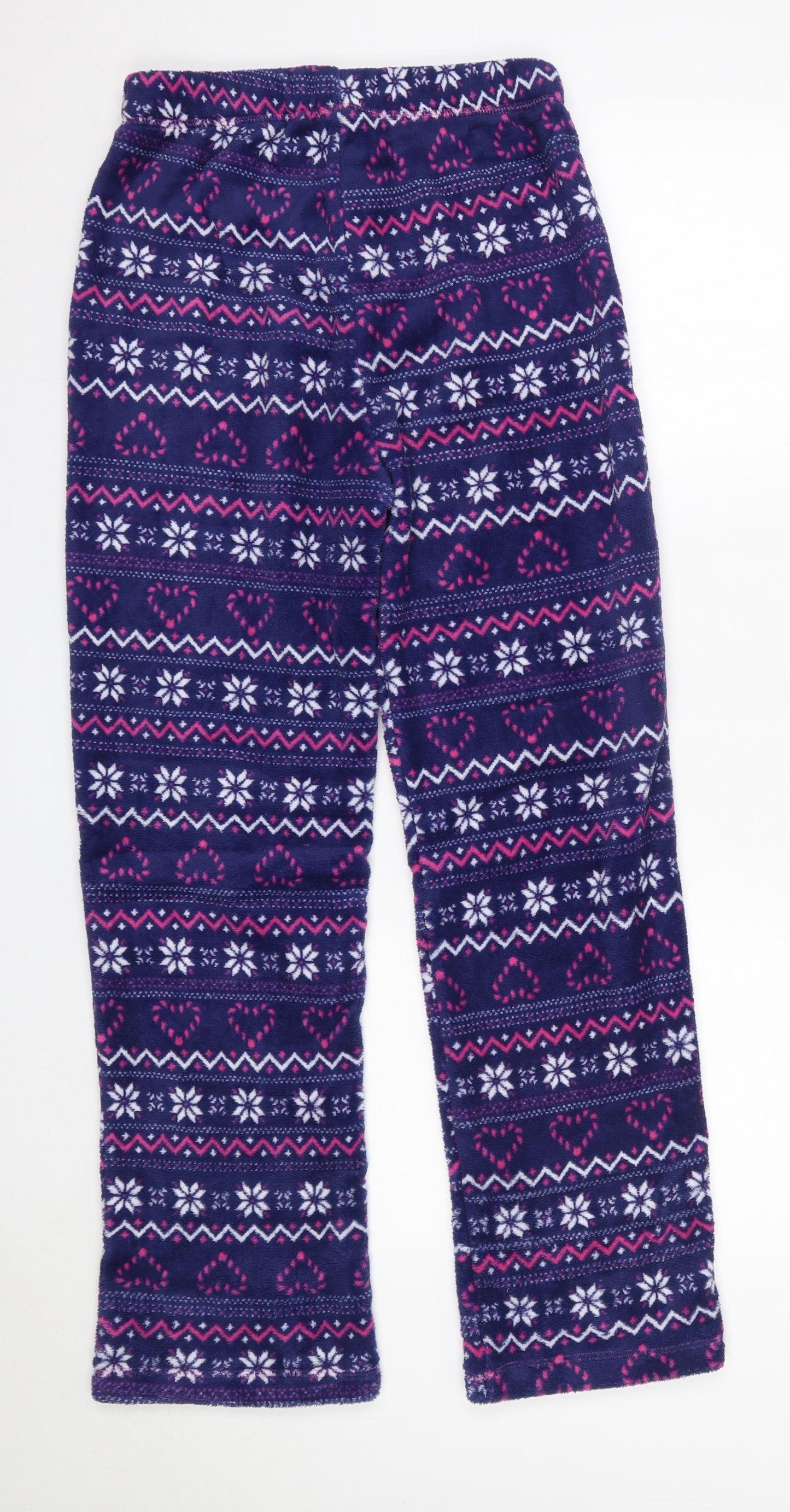 Studio Womens Multicoloured Fair Isle Polyester  Pyjama Pants Size 8   - Festive