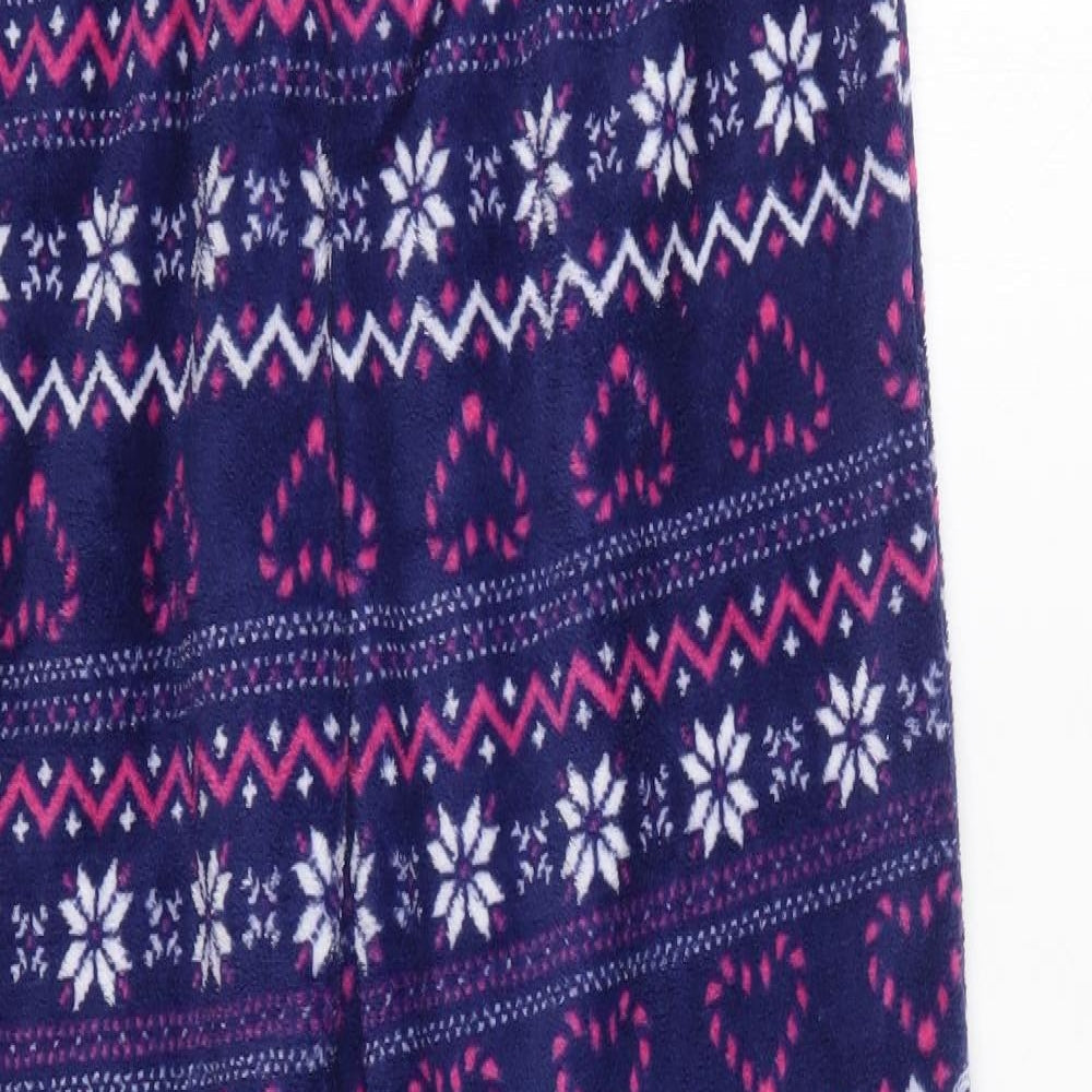 Studio Womens Multicoloured Fair Isle Polyester  Pyjama Pants Size 8   - Festive
