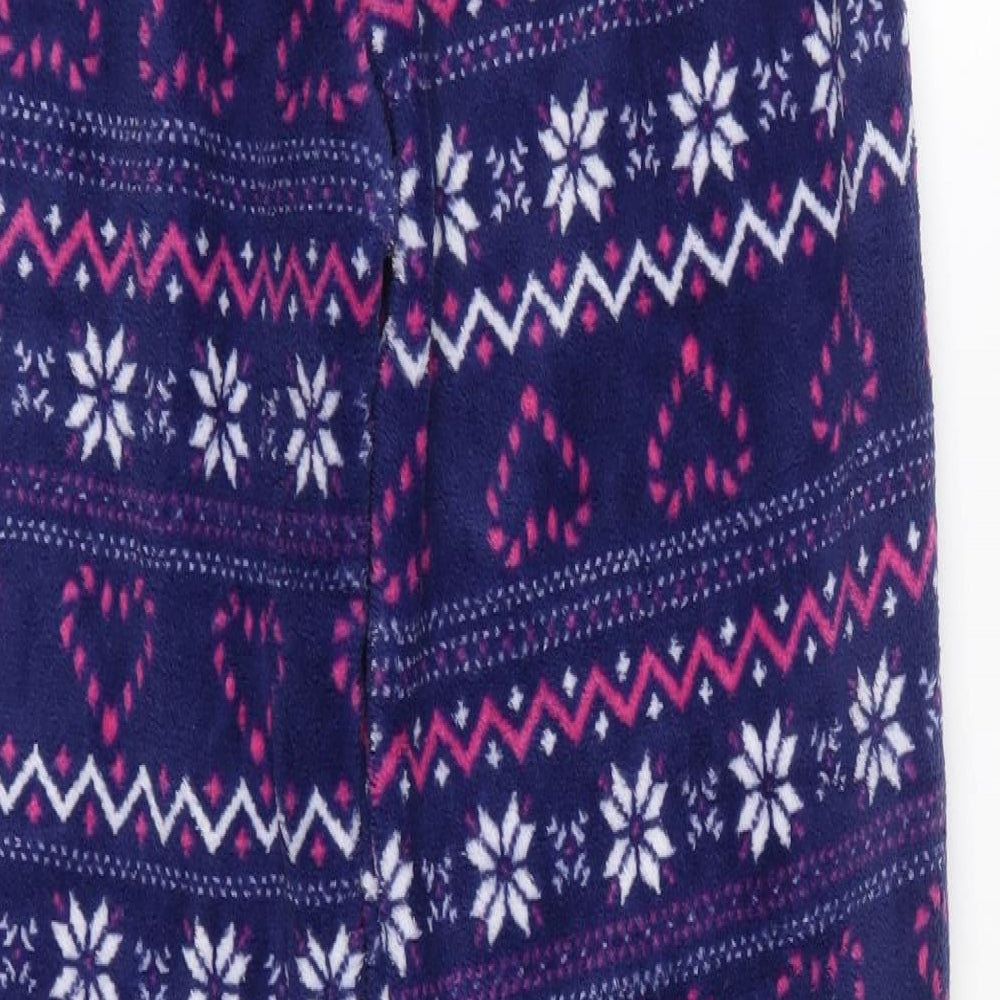 Studio Womens Multicoloured Fair Isle Polyester  Pyjama Pants Size 8   - Festive